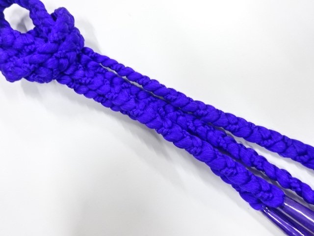 JAPANESE KIMONO / UNUSED HAND-TIED OBIJIME